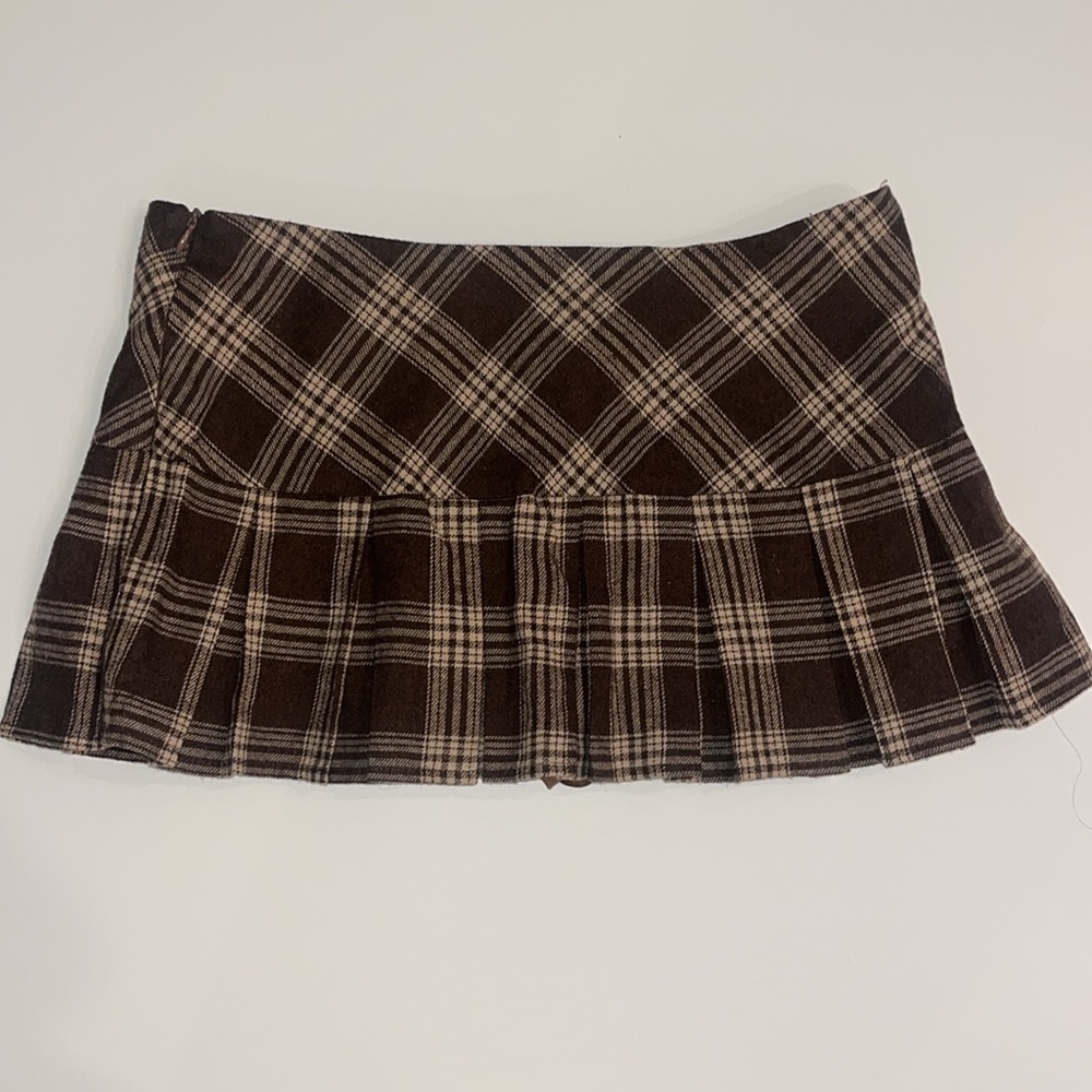 SHEIN Brown Plaid Mini Skirt - Picture 6 of 8